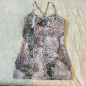 lululemon athletica Women's Abstract Tank Top in Black and Purple- Sz S